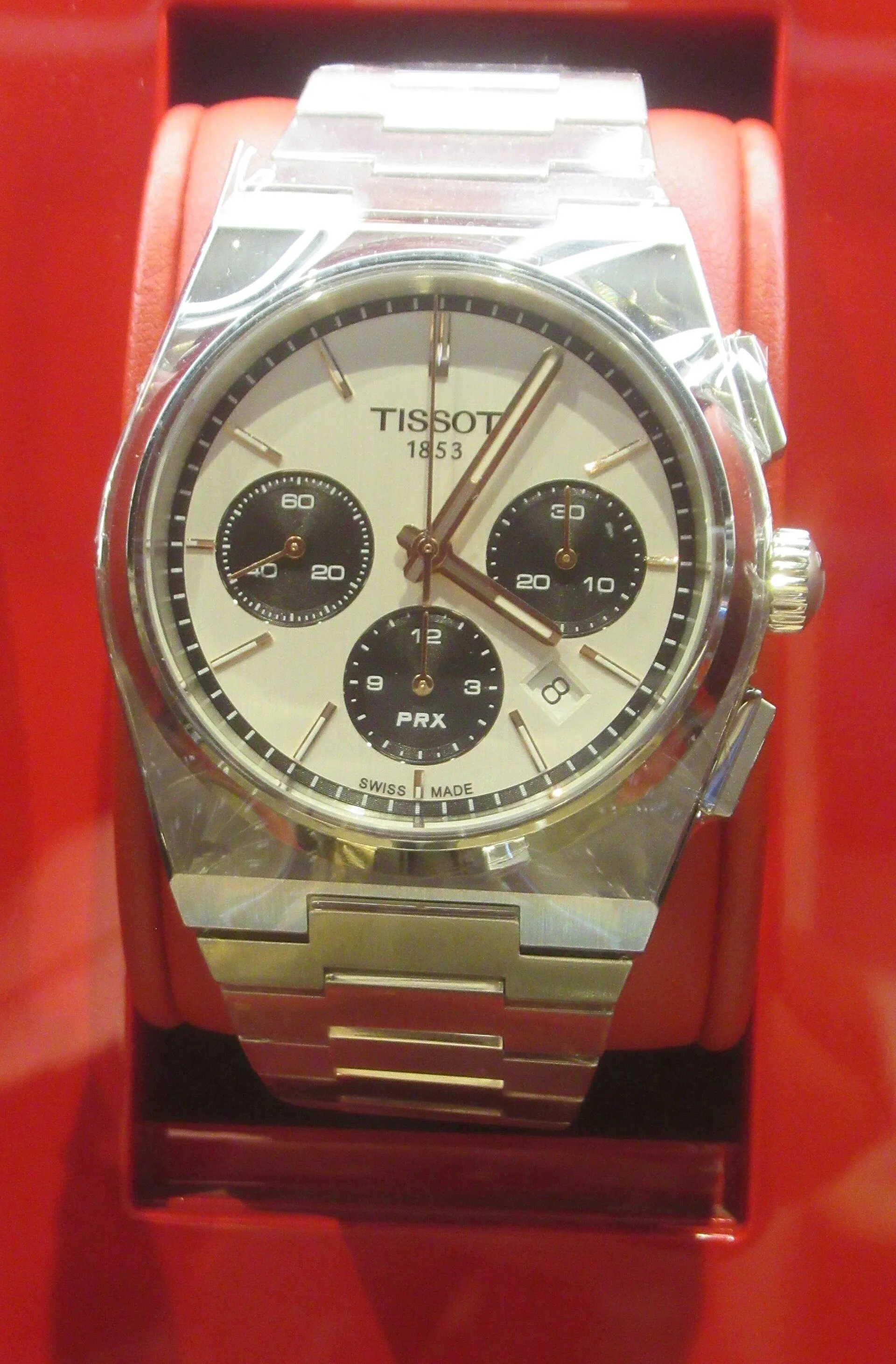Tissot PRX in a display case